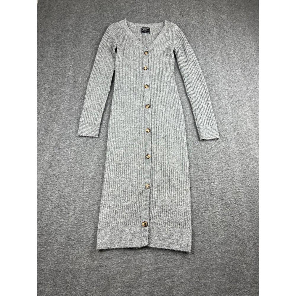 Abercrombie & Fitch Gray Long Sleeve Dress